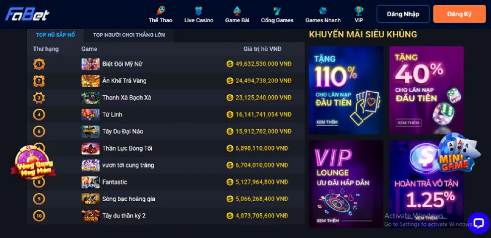 Giải đấu Slot với phần thưởng lớn KM3888B